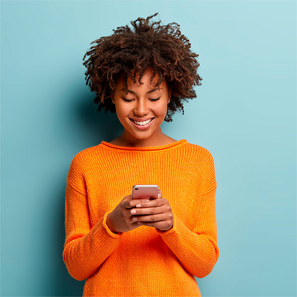 satisfied hipster girl